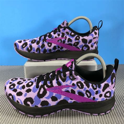 cheetah print brooks shoes